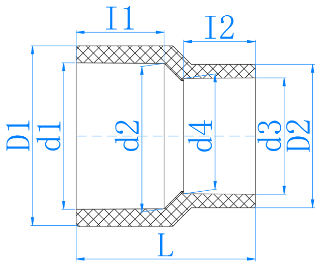 CPVC大小头 Reducer-CON (PN16)
