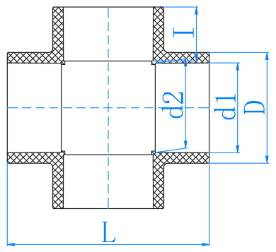 CPVC正四通 Cross (PN16)