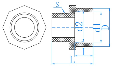 CPVC外丝直接 Male Adaptor (PN16)