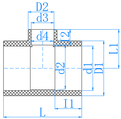 CPVC异径三通 R.Tee (SCH80)