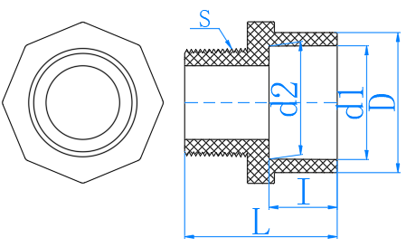 CPVC外丝直接 Male Adaptor (SCH80)