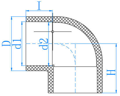 UPVC 90°弯头 Elbow 90°(PN16)