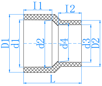 UPVC 大小头 R.Coupling (PN16)