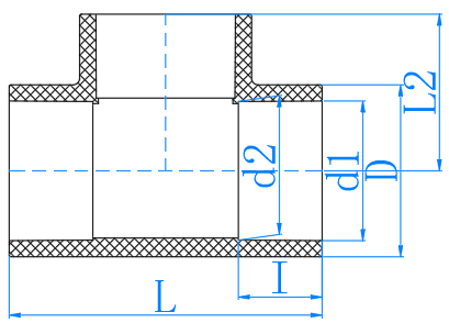 UPVC正三通 Tee (PN16)