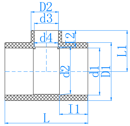 UPVC异径三通 R.Tee (PN16)