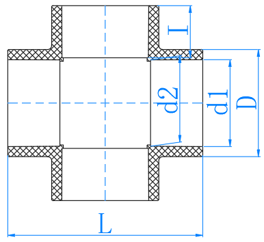 UPVC正四通 Cross (PN16)