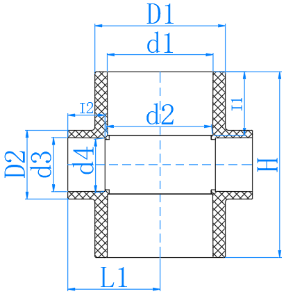 UPVC异径四通 R.Cross (PN16)