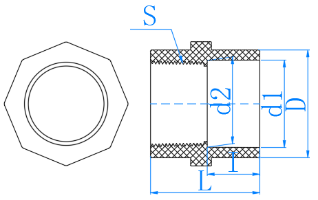 UPVC内丝直接 Famale Adaptor (PN16)