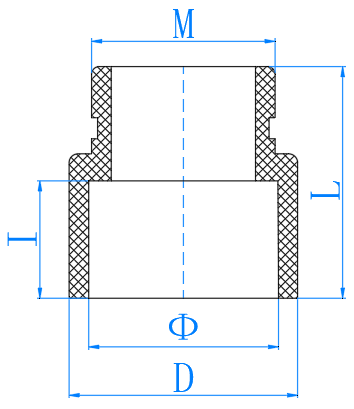 UPVC 拷贝林接头 Coupling Adaptor (PN16)